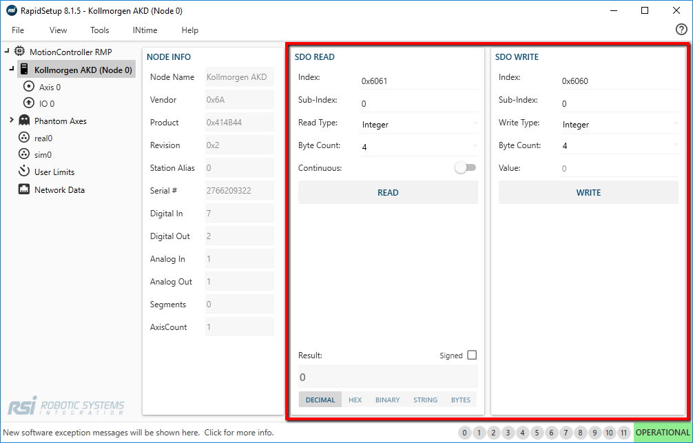 Node Page - RapidSetup v8.1.5